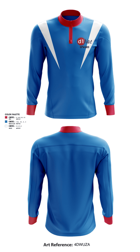 Quarter Zip Jacket, D1Naz Upward Basketball And Cheerleading, Men's Basketball, Teamtime, Team time, sublimation, custom sports apparel, team uniforms, spirit wear, spiritwear, sports uniforms, custom shirts, team store, custom team store, fundraiser sports, apparel fundraiser