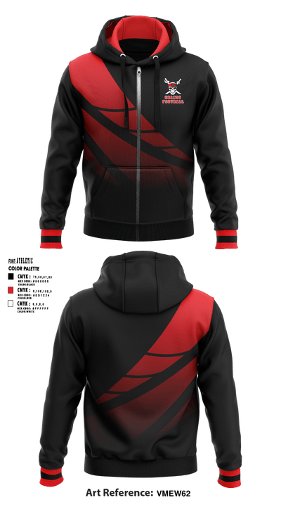 Pirates 72705935 Zip Hoodie - 1