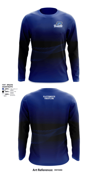 Long Sleeve Rash Guard Shirt, Plattsmouth High School Wrestling, Wrestling, Teamtime, Team time, sublimation, custom sports apparel, team uniforms, spirit wear, spiritwear, sports uniforms, custom shirts, team store, custom team store, fundraiser sports, apparel fundraiser