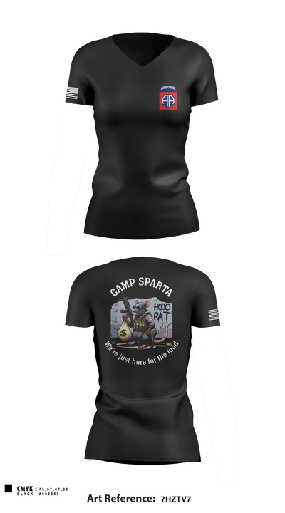 82nd 79729801 Women's Short Sleeve V-neck Shirt - 1