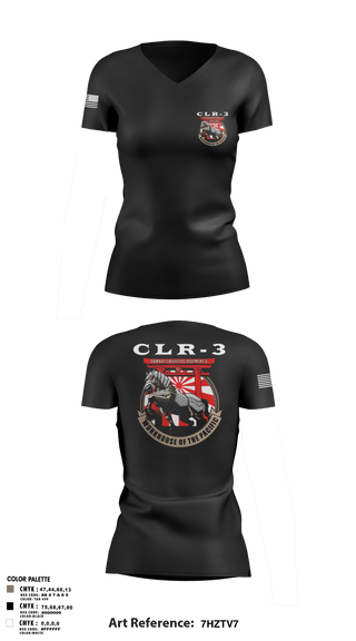 Women's Short Sleeve Vneck Shirt, CLR-3, Marines, Teamtime, Team time, sublimation, custom sports apparel, team uniforms, spirit wear, spiritwear, sports uniforms, custom shirts, team store, custom team store, fundraiser sports, apparel fundraiser