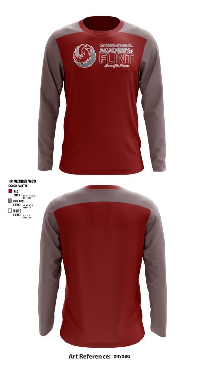 International Academy of Flint 66238925 Long Sleeve Performance Shirt - 1
