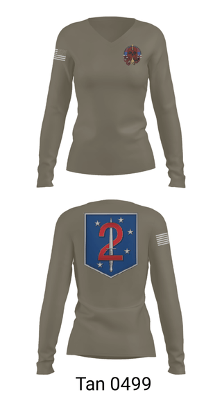 Women's Long Sleeve Vneck Shirt, , Marines, Teamtime, Team time, sublimation, custom sports apparel, team uniforms, spirit wear, spiritwear, sports uniforms, custom shirts, team store, custom team store, fundraiser sports, apparel fundraiser