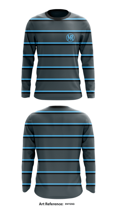 MOUNTAIN RANGE HIGH SCHOOL 39679914 Old School Cotton Feel Fabric Long Sleeve Performance Shirt - 6