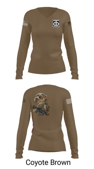 Women's Long Sleeve Vneck Shirt, , Army, Teamtime, Team time, sublimation, custom sports apparel, team uniforms, spirit wear, spiritwear, sports uniforms, custom shirts, team store, custom team store, fundraiser sports, apparel fundraiser