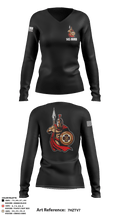 145 MMB 14990941 Women's Long Sleeve V-neck Shirt - 1