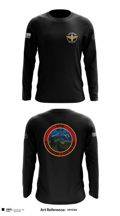 A Co, 2-13th AVN REGT 95713396 Long Sleeve Performance Shirt - 4