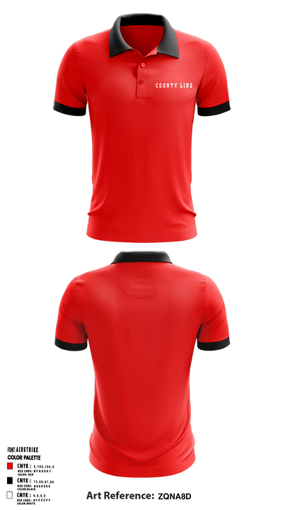 County Line High School 36046017 Short Sleeve Performance Polo - 1