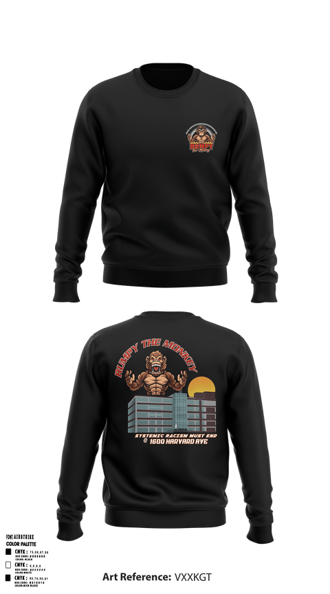 Crew Neck Sweatshirt, Rumpythemonkey, , Teamtime, Team time, sublimation, custom sports apparel, team uniforms, spirit wear, spiritwear, sports uniforms, custom shirts, team store, custom team store, fundraiser sports, apparel fundraiser
