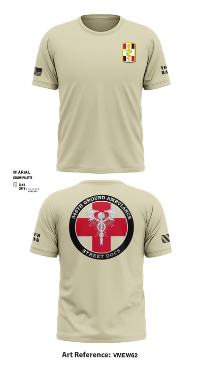 345th MCGA 98196690 Short Sleeve Performance Shirt - 15