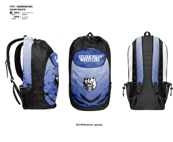 Gear Bag, Sylvan Hills High School Wrestling, Wrestling, Teamtime, Team time, sublimation, custom sports apparel, team uniforms, spirit wear, spiritwear, sports uniforms, custom shirts, team store, custom team store, fundraiser sports, apparel fundraiser