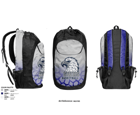 Gear Bag, George Washington High School Basketball, Men's Basketball, Teamtime, Team time, sublimation, custom sports apparel, team uniforms, spirit wear, spiritwear, sports uniforms, custom shirts, team store, custom team store, fundraiser sports, apparel fundraiser