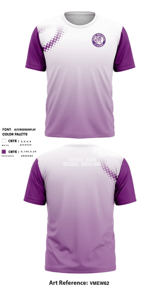 Short Sleeve Performance Shirt, Triway High School Bowling, Bowling, Teamtime, Team time, sublimation, custom sports apparel, team uniforms, spirit wear, spiritwear, sports uniforms, custom shirts, team store, custom team store, fundraiser sports, apparel fundraiser