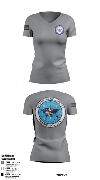 Women's Short Sleeve Vneck Shirt, , Air Force, Teamtime, Team time, sublimation, custom sports apparel, team uniforms, spirit wear, spiritwear, sports uniforms, custom shirts, team store, custom team store, fundraiser sports, apparel fundraiser