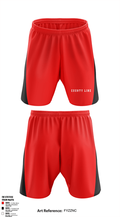 County Line High School 36046017 Athletic Shorts With Pockets - 1