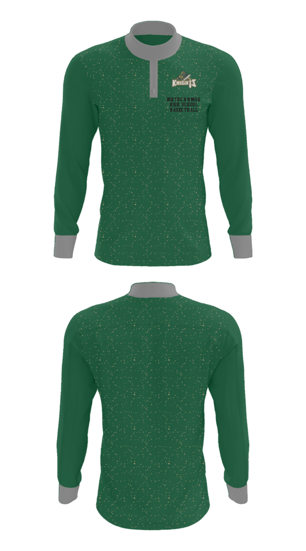 Quarter Zip Jacket, Northern Nash High School Basketball, Women's Basketball, Teamtime, Team time, sublimation, custom sports apparel, team uniforms, spirit wear, spiritwear, sports uniforms, custom shirts, team store, custom team store, fundraiser sports, apparel fundraiser
