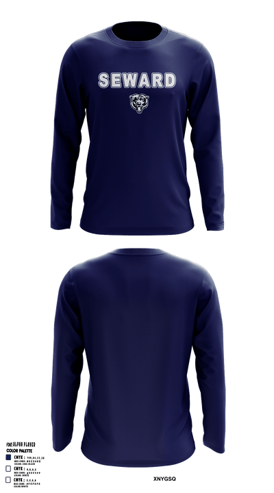 Seward Park Campus Basketball 60005060 Long Sleeve Performance Shirt - 38