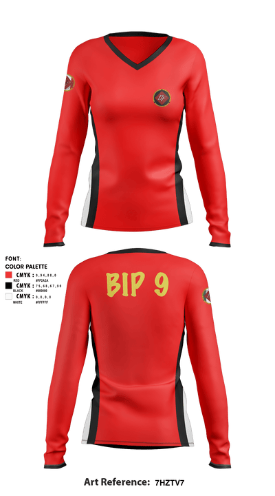 DFLD 91967184 Women's Long Sleeve V-neck Shirt - 1