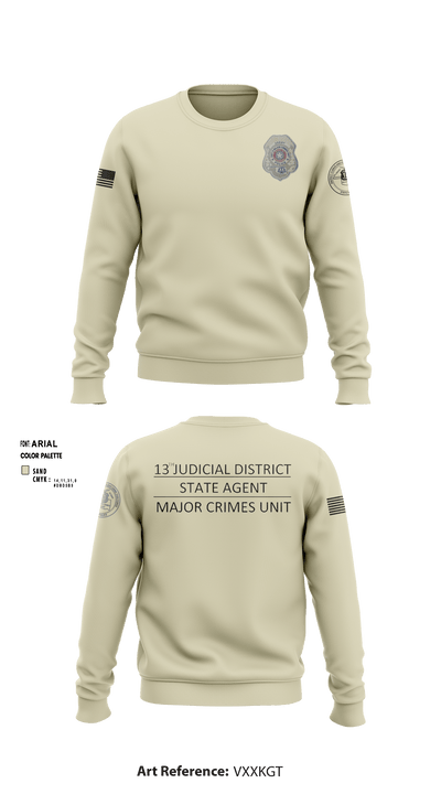 District 13 TF 92193766 Crew Neck Sweatshirt - 1