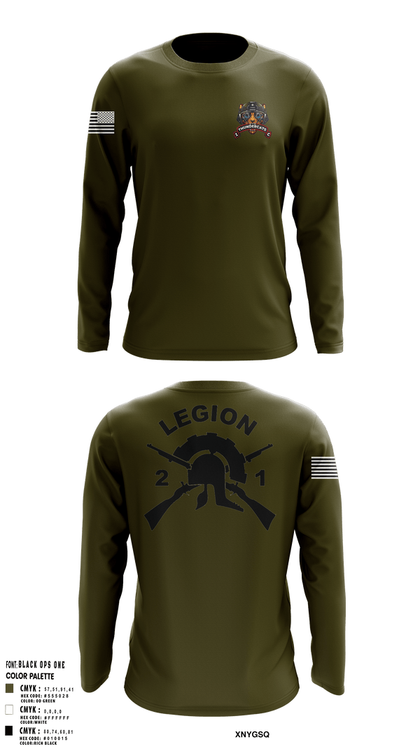 Long Sleeve Performance Shirt, 2-1 IN, Army, Teamtime, Team time, sublimation, custom sports apparel, team uniforms, spirit wear, spiritwear, sports uniforms, custom shirts, team store, custom team store, fundraiser sports, apparel fundraiser