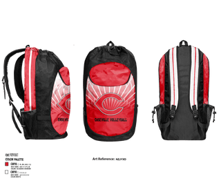 Gear Bag, Caseville Junior High School Volleyball, Women's Volleyball, Teamtime, Team time, sublimation, custom sports apparel, team uniforms, spirit wear, spiritwear, sports uniforms, custom shirts, team store, custom team store, fundraiser sports, apparel fundraiser