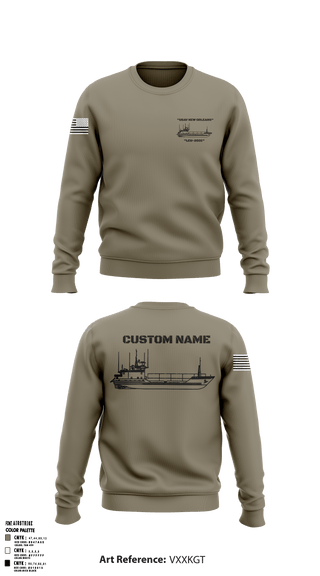 Crew Neck Sweatshirt, , Army, Teamtime, Team time, sublimation, custom sports apparel, team uniforms, spirit wear, spiritwear, sports uniforms, custom shirts, team store, custom team store, fundraiser sports, apparel fundraiser