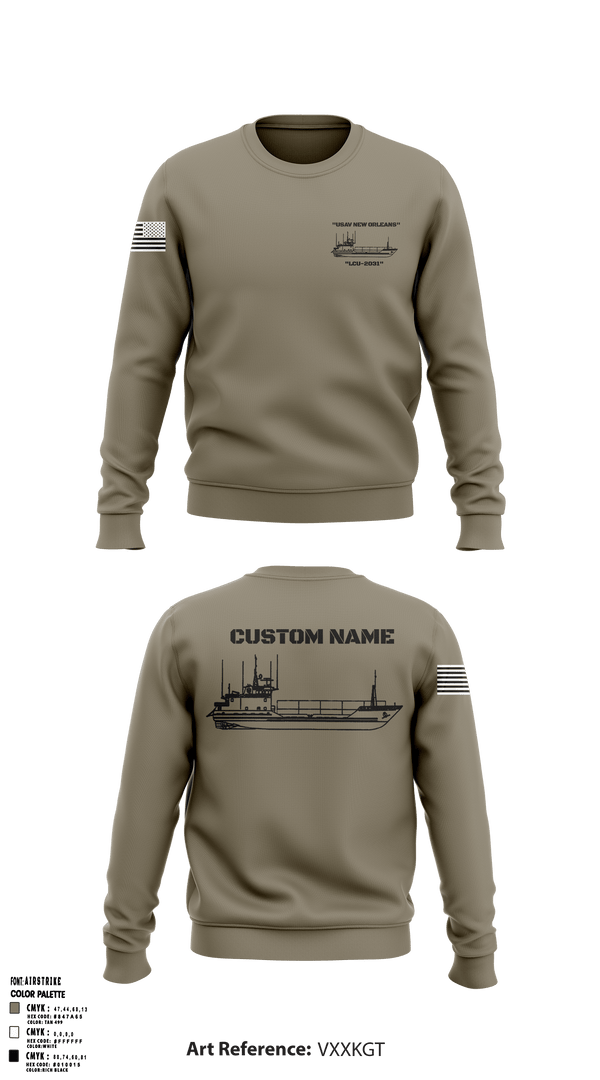 Crew Neck Sweatshirt, , Army, Teamtime, Team time, sublimation, custom sports apparel, team uniforms, spirit wear, spiritwear, sports uniforms, custom shirts, team store, custom team store, fundraiser sports, apparel fundraiser