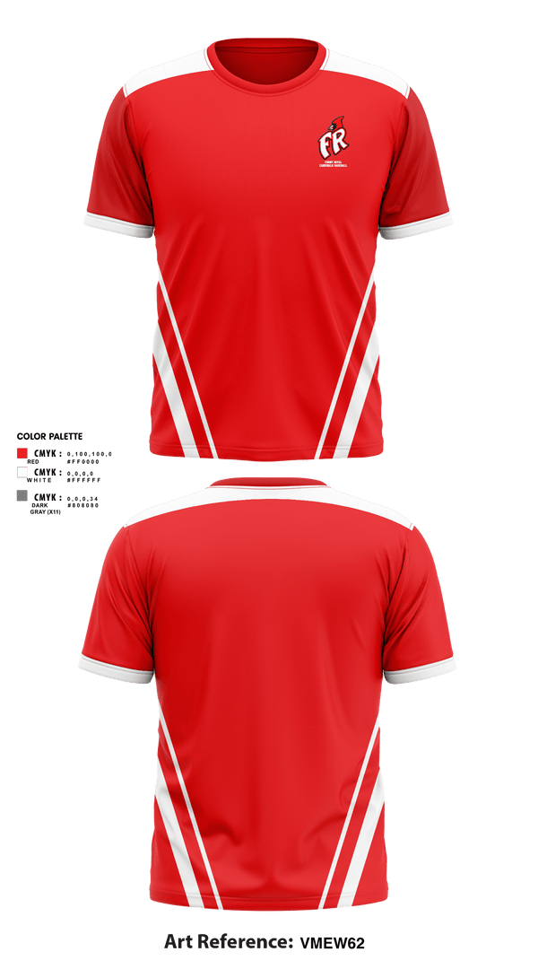 Short Sleeve Performance Shirt, Front Royal Cardinals Baseball, Baseball, Teamtime, Team time, sublimation, custom sports apparel, team uniforms, spirit wear, spiritwear, sports uniforms, custom shirts, team store, custom team store, fundraiser sports, apparel fundraiser