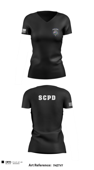 Women's Short Sleeve Vneck Shirt, , Police, Teamtime, Team time, sublimation, custom sports apparel, team uniforms, spirit wear, spiritwear, sports uniforms, custom shirts, team store, custom team store, fundraiser sports, apparel fundraiser