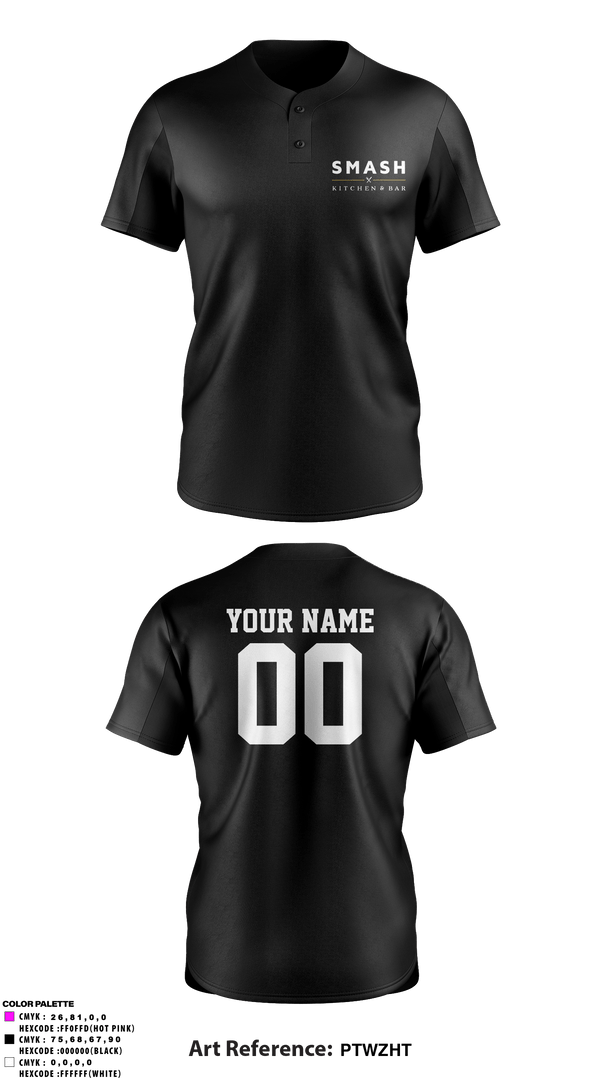 Two Button Softball Jersey, SMASH, Softball, Teamtime, Team time, sublimation, custom sports apparel, team uniforms, spirit wear, spiritwear, sports uniforms, custom shirts, team store, custom team store, fundraiser sports, apparel fundraiser
