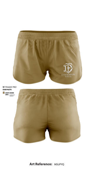 Women's Shorts, Davidson Forge, , Teamtime, Team time, sublimation, custom sports apparel, team uniforms, spirit wear, spiritwear, sports uniforms, custom shirts, team store, custom team store, fundraiser sports, apparel fundraiser