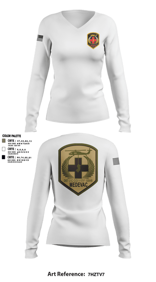 Women's Long Sleeve Vneck Shirt, , Army, Teamtime, Team time, sublimation, custom sports apparel, team uniforms, spirit wear, spiritwear, sports uniforms, custom shirts, team store, custom team store, fundraiser sports, apparel fundraiser