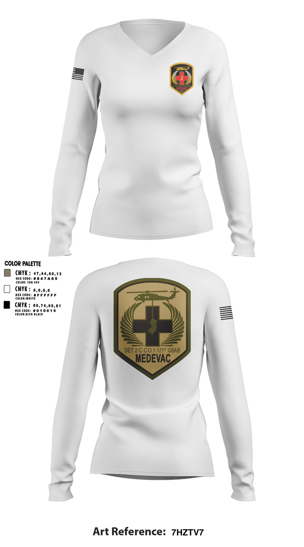 Women's Long Sleeve Vneck Shirt, , Army, Teamtime, Team time, sublimation, custom sports apparel, team uniforms, spirit wear, spiritwear, sports uniforms, custom shirts, team store, custom team store, fundraiser sports, apparel fundraiser
