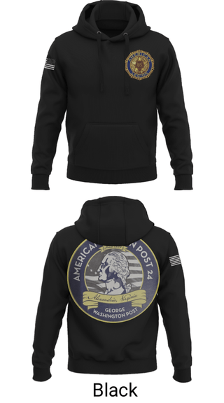 Hoodie, American Legion Post 24, , Teamtime, Team time, sublimation, custom sports apparel, team uniforms, spirit wear, spiritwear, sports uniforms, custom shirts, team store, custom team store, fundraiser sports, apparel fundraiser