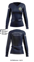 Durango Fire Protection District 71199400 Women's Long Sleeve V-neck Shirt - 4