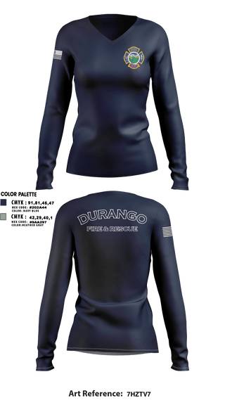 Women's Long Sleeve Vneck Shirt, , Fire Department, Teamtime, Team time, sublimation, custom sports apparel, team uniforms, spirit wear, spiritwear, sports uniforms, custom shirts, team store, custom team store, fundraiser sports, apparel fundraiser