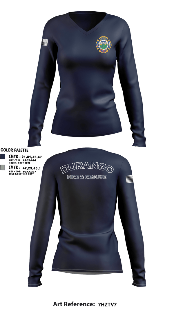 Women's Long Sleeve Vneck Shirt, , Fire Department, Teamtime, Team time, sublimation, custom sports apparel, team uniforms, spirit wear, spiritwear, sports uniforms, custom shirts, team store, custom team store, fundraiser sports, apparel fundraiser
