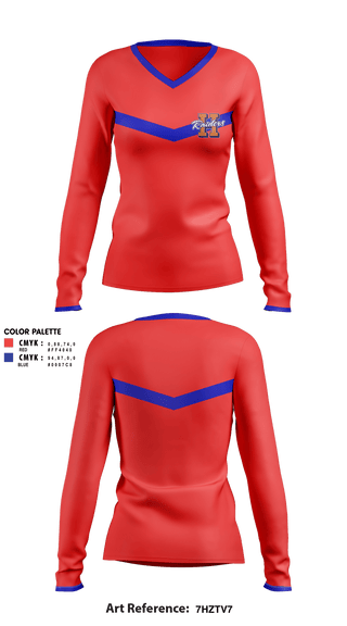 Women's Long Sleeve Vneck Shirt, William Henry Harrison High School Cheer, Cheer, Teamtime, Team time, sublimation, custom sports apparel, team uniforms, spirit wear, spiritwear, sports uniforms, custom shirts, team store, custom team store, fundraiser sports, apparel fundraiser