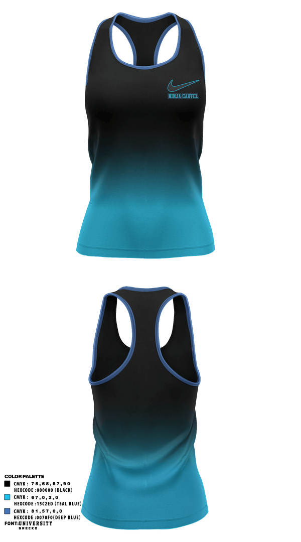 Tank Top, Ninja Cartel, Tennis, Teamtime, Team time, sublimation, custom sports apparel, team uniforms, spirit wear, spiritwear, sports uniforms, custom shirts, team store, custom team store, fundraiser sports, apparel fundraiser