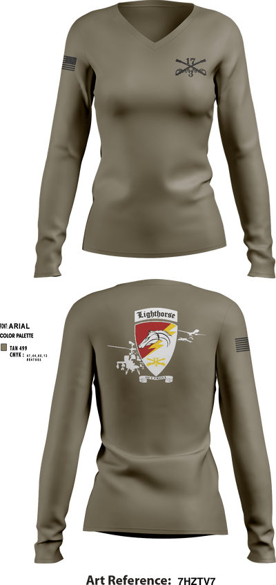 3-17 ACS 70339426 Women's Long Sleeve V-neck Shirt - 16