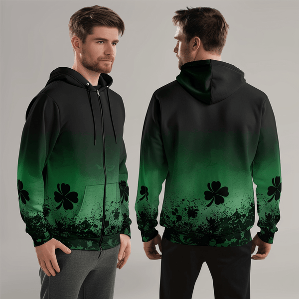 Zip Hoodie, Shamrocks Basketball, Men's Basketball, Teamtime, Team time, sublimation, custom sports apparel, team uniforms, spirit wear, spiritwear, sports uniforms, custom shirts, team store, custom team store, fundraiser sports, apparel fundraiser