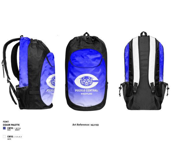 Gear Bag, Pueblo Central High School Wrestling, Wrestling, Teamtime, Team time, sublimation, custom sports apparel, team uniforms, spirit wear, spiritwear, sports uniforms, custom shirts, team store, custom team store, fundraiser sports, apparel fundraiser