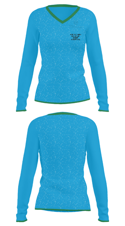 North Tampa Christian Academy Basketball 65645938 Women's Long Sleeve V-neck Shirt - 35