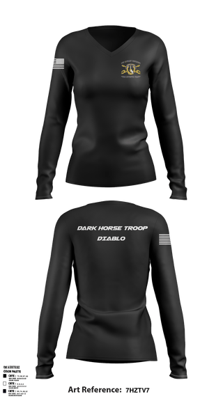 Women's Long Sleeve Vneck Shirt, , Army, Teamtime, Team time, sublimation, custom sports apparel, team uniforms, spirit wear, spiritwear, sports uniforms, custom shirts, team store, custom team store, fundraiser sports, apparel fundraiser