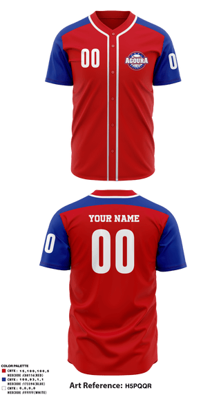 Two Button Baseball Jersey, Agoura Pony Baseball, Baseball, Teamtime, Team time, sublimation, custom sports apparel, team uniforms, spirit wear, spiritwear, sports uniforms, custom shirts, team store, custom team store, fundraiser sports, apparel fundraiser