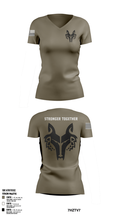 Wolfpack 35731338 Women's Short Sleeve V-neck Shirt - 3