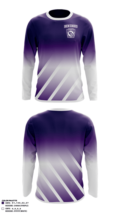 Ben Davis High School Soccer 94473738 Long Sleeve Performance Shirt - 1
