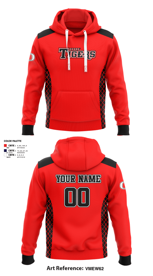 Hoodie, Omaha Tigers Baseball, Baseball, Teamtime, Team time, sublimation, custom sports apparel, team uniforms, spirit wear, spiritwear, sports uniforms, custom shirts, team store, custom team store, fundraiser sports, apparel fundraiser