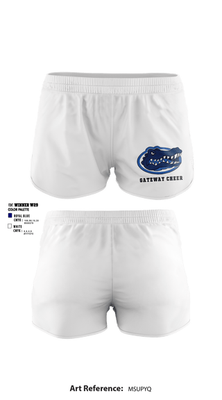 Women's Shorts, Gateway Regional High School Cheer, Cheer, Teamtime, Team time, sublimation, custom sports apparel, team uniforms, spirit wear, spiritwear, sports uniforms, custom shirts, team store, custom team store, fundraiser sports, apparel fundraiser