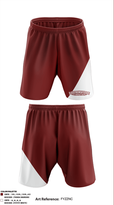 Loudonville Christian Middle School 37060870 Athletic Shorts With Pockets - 1